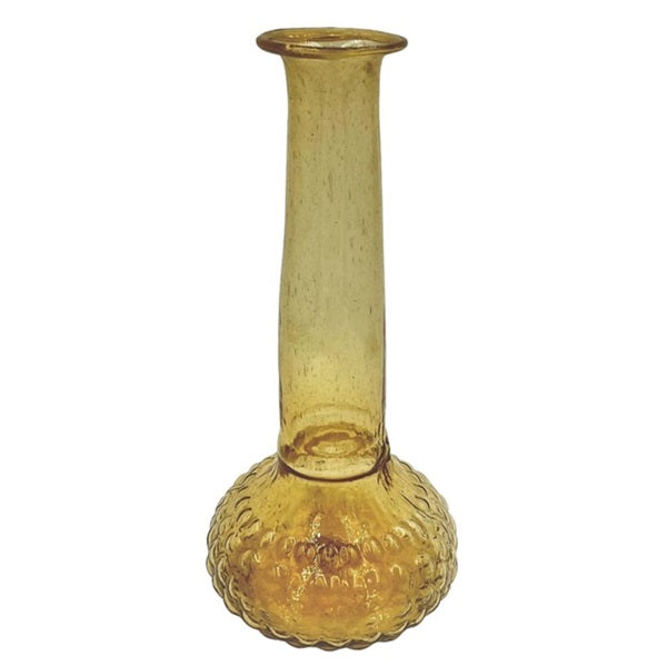 Vase en verre recyclé jaune