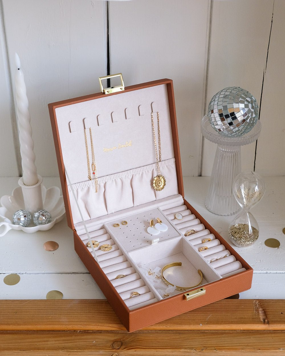 Boite à bijoux pour la maison ou le voyage : la grande