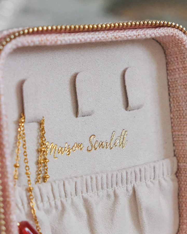 Boite à bijoux de voyage ou pour la maison : la petite carrée
