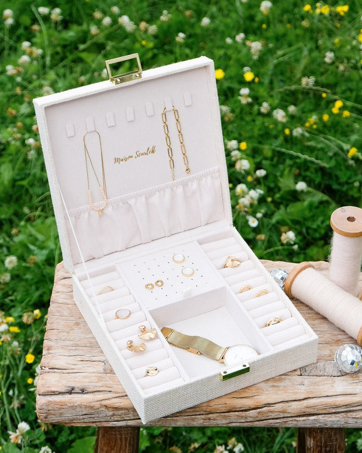 Boite à bijoux pour la maison ou le voyage : la grande