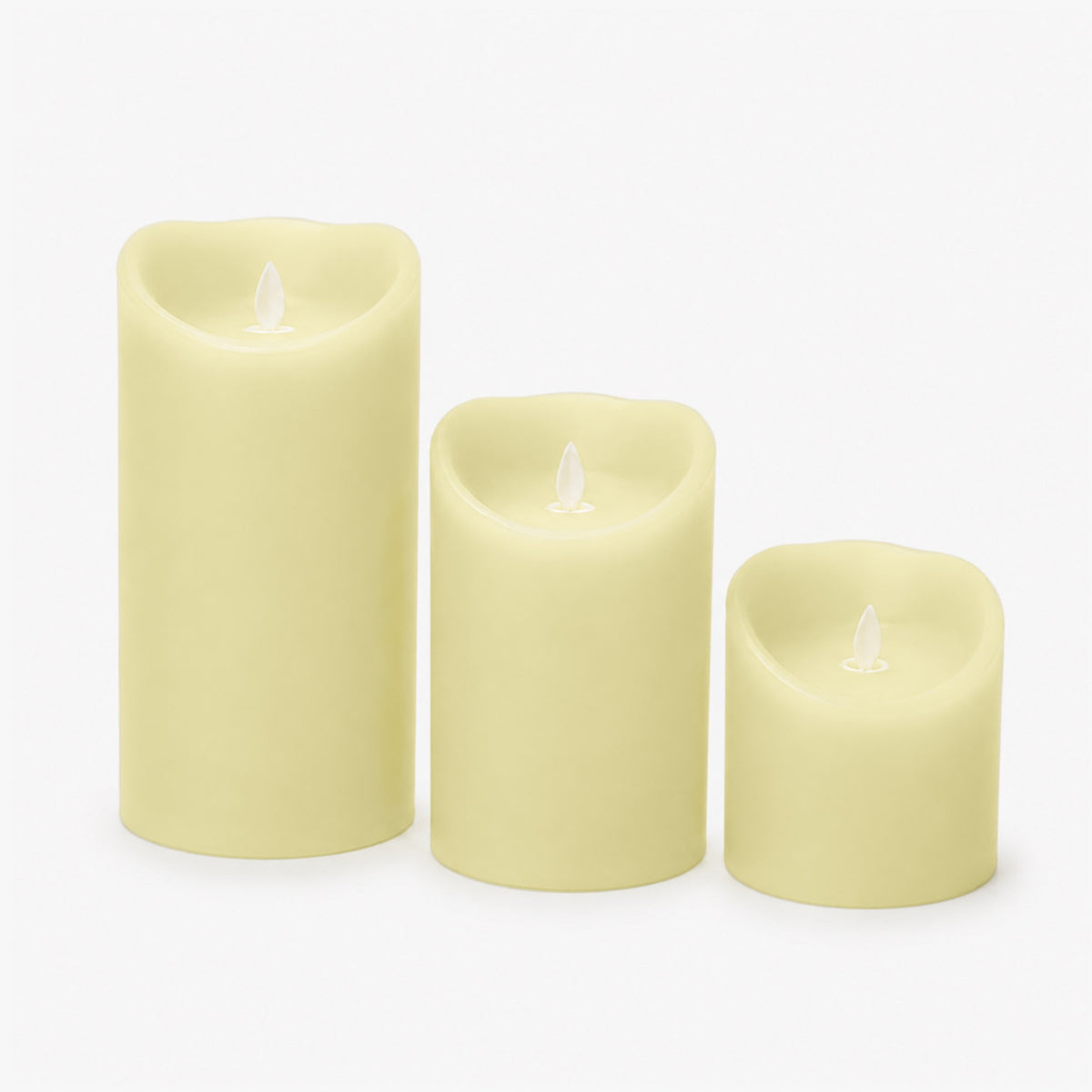 coffret de 3 bougies leds et télécommande - LA PETITE BOITE JAUNE