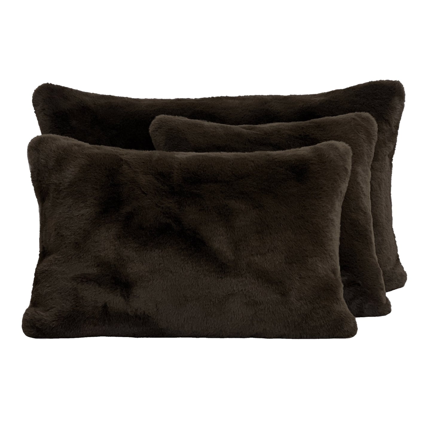 COUSSIN EN FOURRURE MARRON