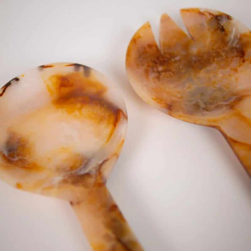 couverts à salade en résine - LA PETITE BOITE JAUNE