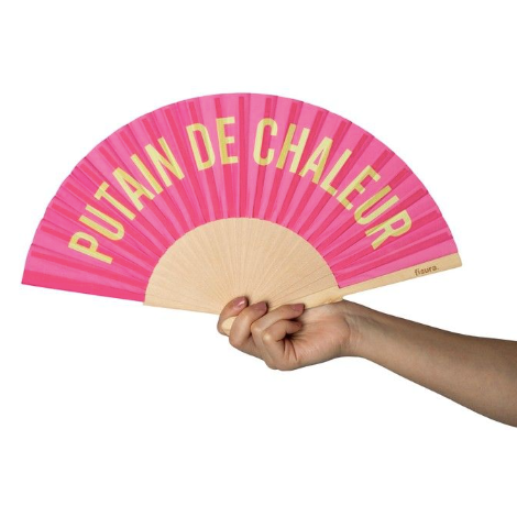 Eventail rose à message
