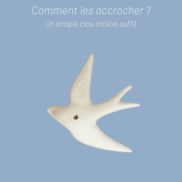 Accroche hirondelle monochromic