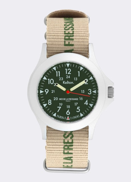 Montre Solaire Field de Inès de la Fressange et KELTON coloris Sable