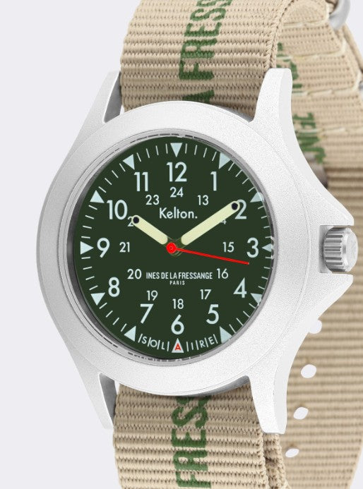 Montre Solaire Field de Inès de la Fressange et KELTON coloris Sable