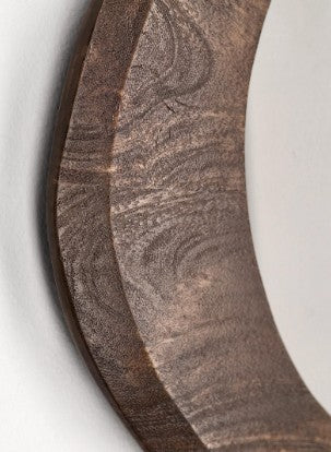 Miroir en bois de manguier irrégulier