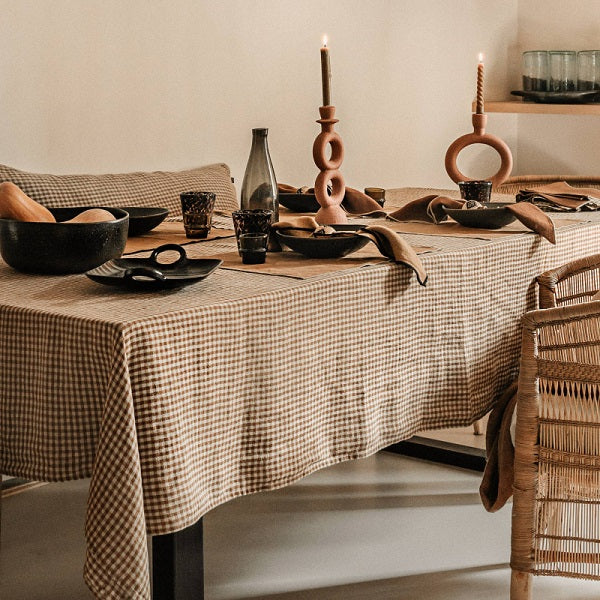 Nappe imprimée en lin 160 x 300 cm HAOMY