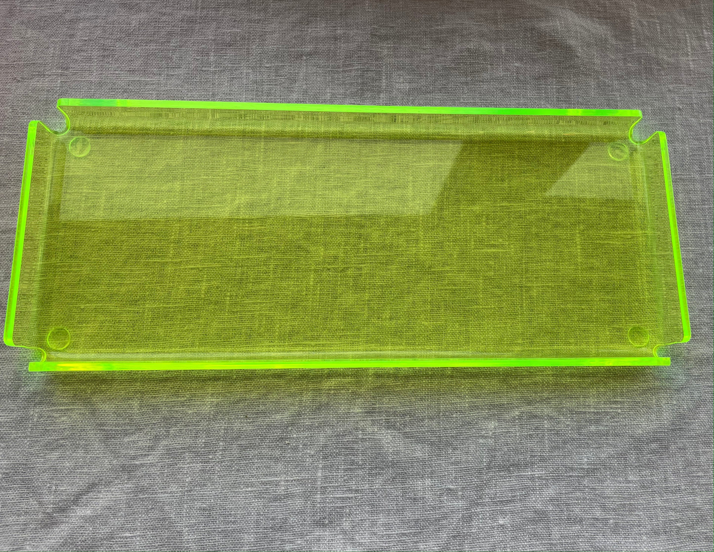 plateau plexi jaune