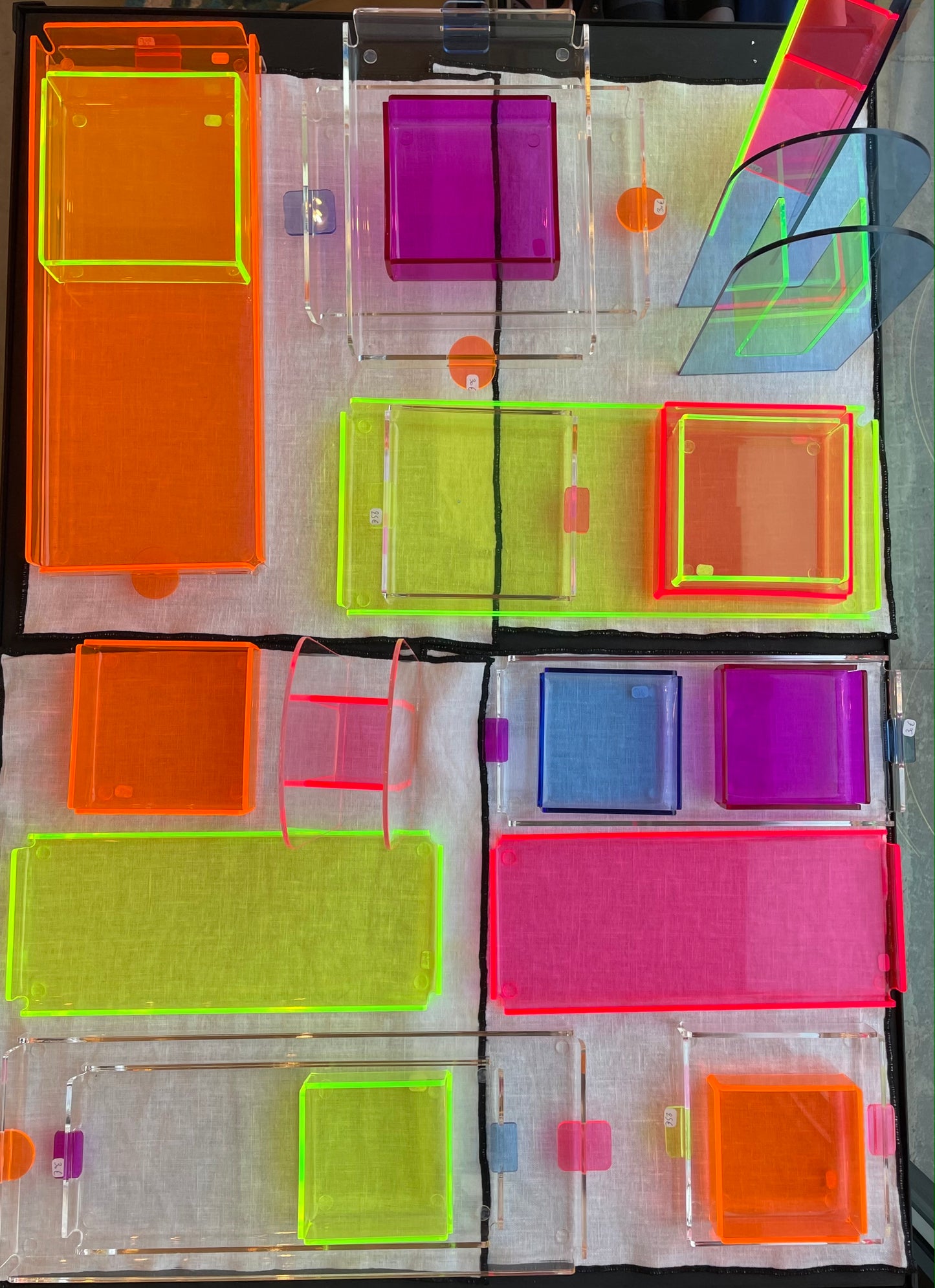 plateaux rectangulaires plexi