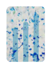 porte savon blanc bleu