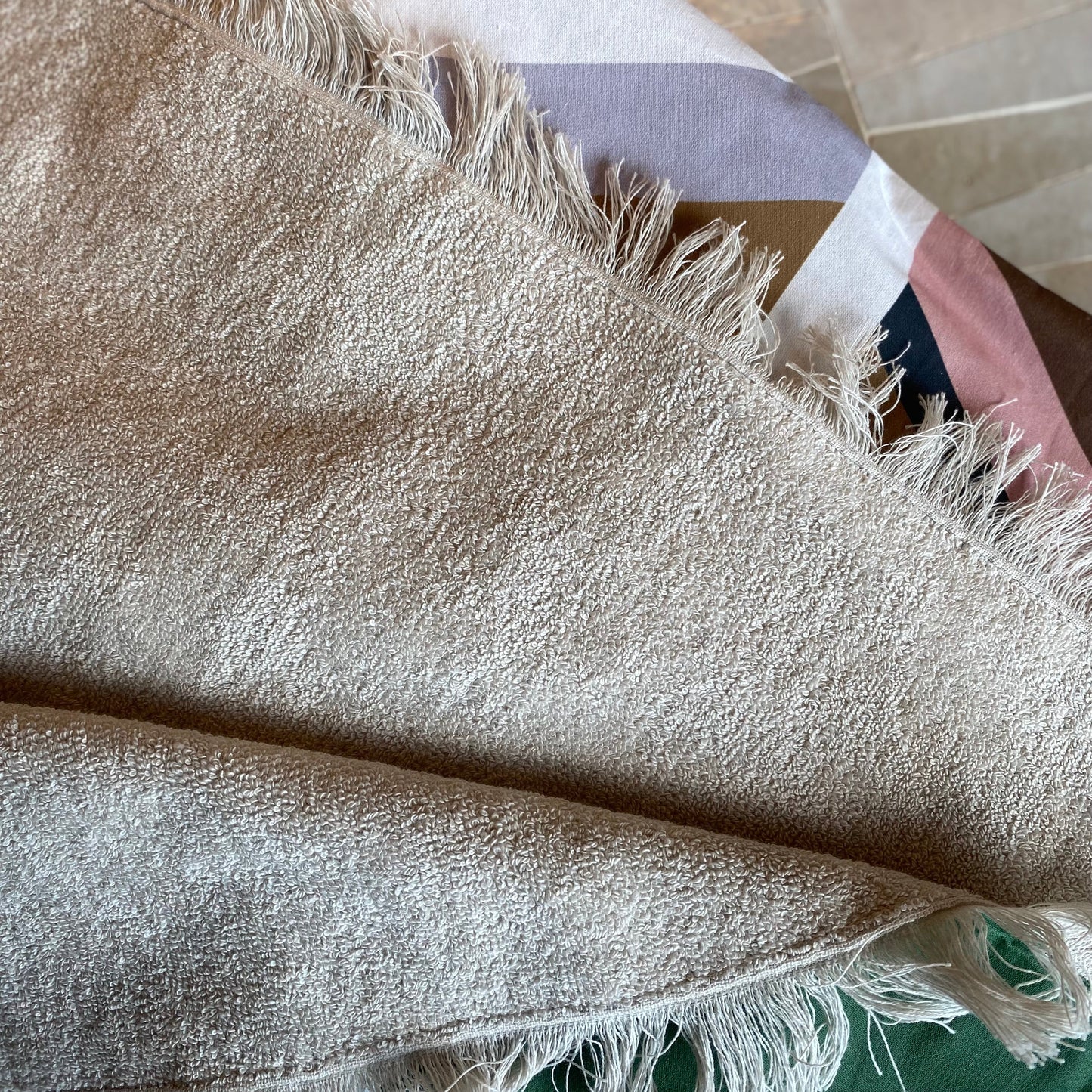 Serviette de plage multicolore Haomy