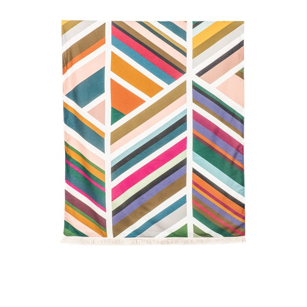 Serviette de plage Haomy sur fond blanc
