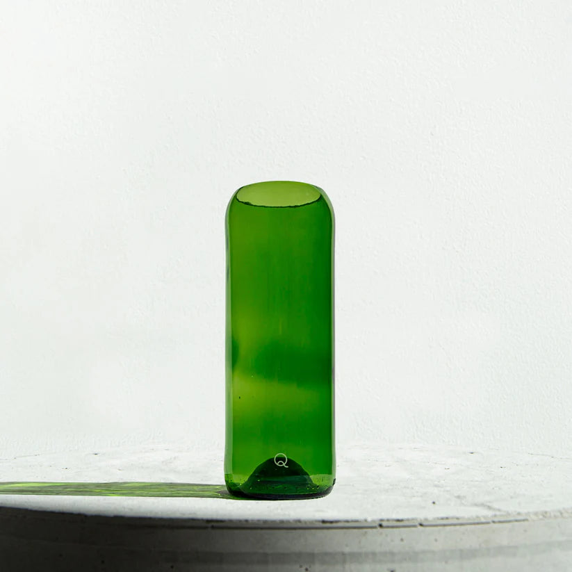 Vase Débattre Q de bouteilles vert foncé