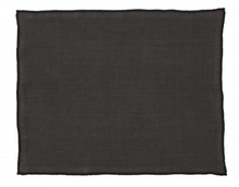 Charger l&#39;image dans la galerie, Set de table en lin 35 x 45 cm surpiqûre noire HAOMY

