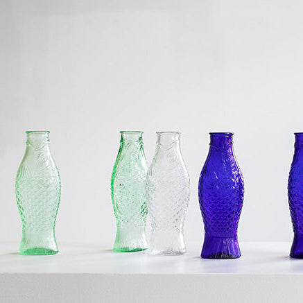 CARAFE POISSON SERAX EN VERRE VERT