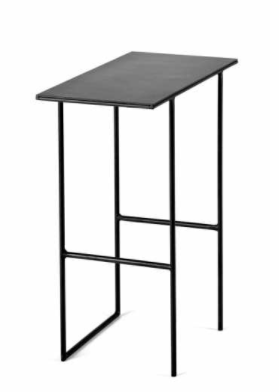 Table d'appoint rectangulaire en métal noir d'Antonino Sciortino pour Serax