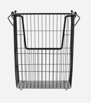 Panier en métal noir