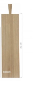 Planche à découper en chêne huilé extra longue design