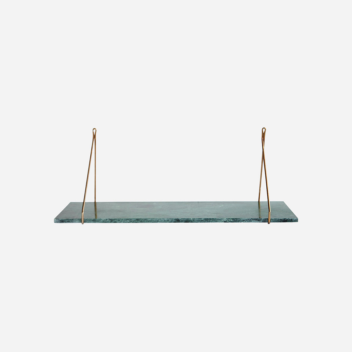 ETAGERE EN MARBRE VERT ET SUPPORT LAITON HOUSE DOCTOR - LA PETITE BOITE JAUNE