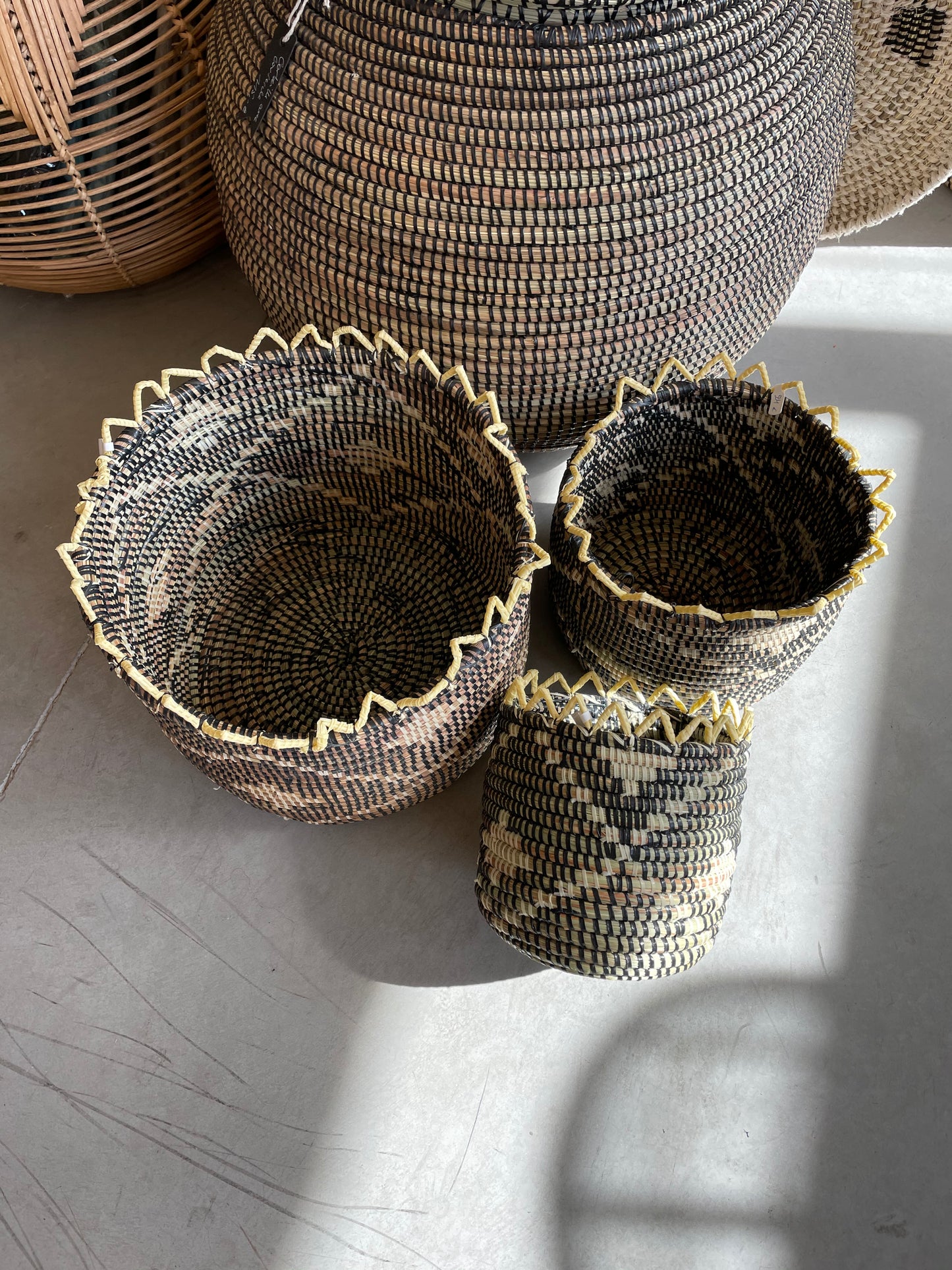 Pot de rangement ou cache pot artisanal grande taille