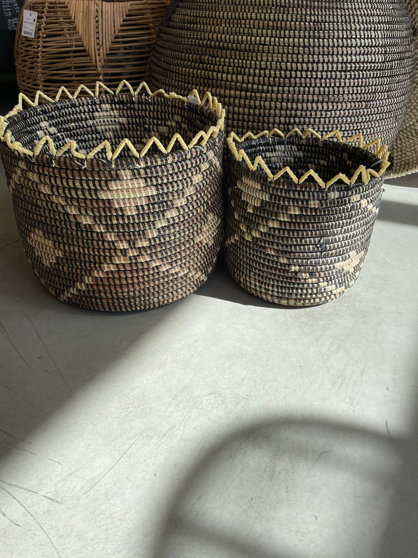 Pot de rangement ou cache pot artisanal grande taille