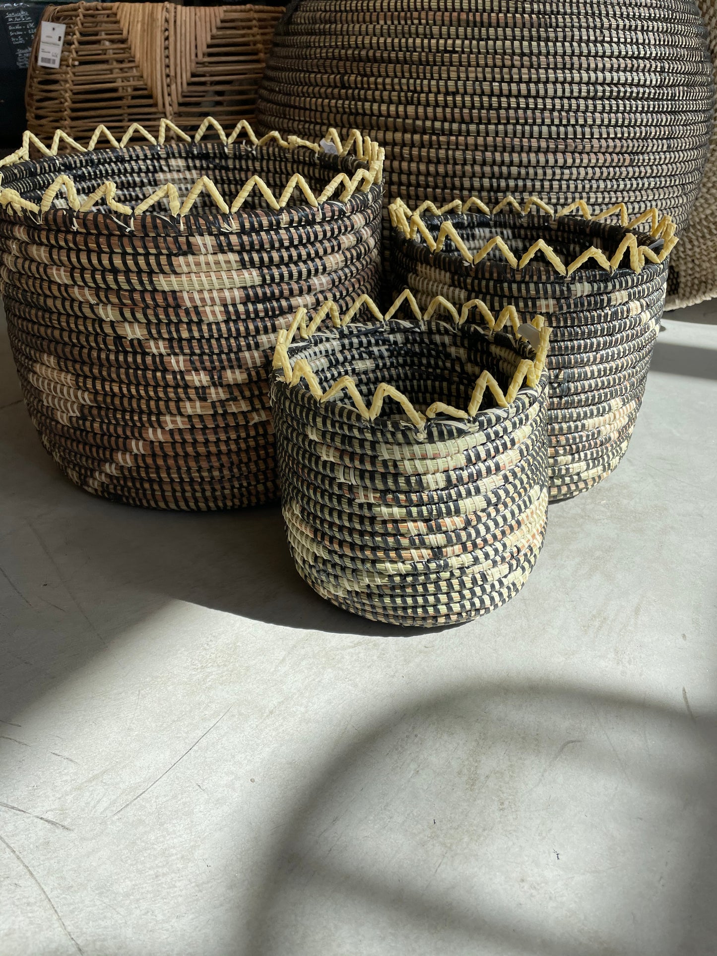 Pot de rangement ou cache pot artisanal grande taille