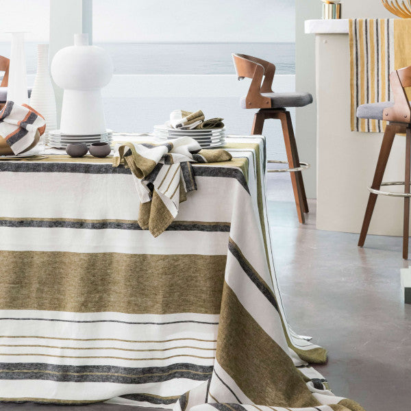 Nappe imprimée en lin 160 x 300 cm HAOMY
