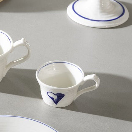 Set de 2 tasses à café coeur dans un joli coffret