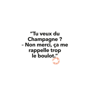 AFFICHE_IMAGE_REPUBLIC_LOIC_PRIGENT_TU VEUX DU CHAMPAGNE-LA PETITE BOITE JAUNE