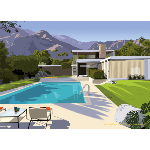 AFFICHE IMAGE REPULIC PAULO MARIOTTI  DESERT KAUFMANN - LA PETITE BOITE JAUNE