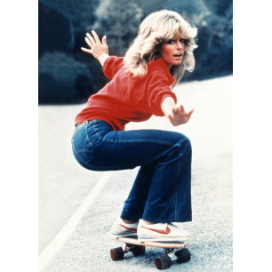 AFFICHE IMPAGE REPUBLIC LA GALERIE PHOTO FARRAH FAWCETT  LA PETITE BOITE JAUNE