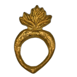 ANNEAU COURONNE DE SERVIETTE EN COEUR ET LAITON BONCOEURS - LA PETITE BOITE JAUNE