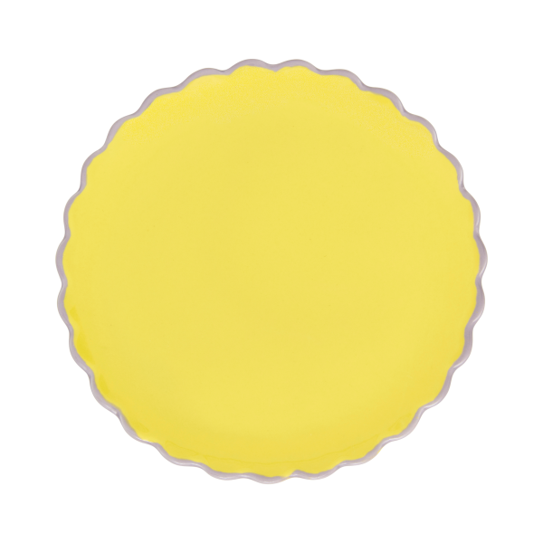 ASSIETTE_A_FESTONS_13.5_CM jaune_GOOD_MORNING_1_-_LA_PETITE_BOITE_JAUNE