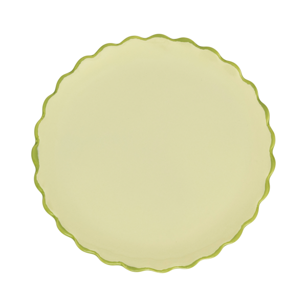 ASSIETTE_A_FESTONS_13.5_CM verte_GOOD_MORNING_1_-_LA_PETITE_BOITE_JAUNE