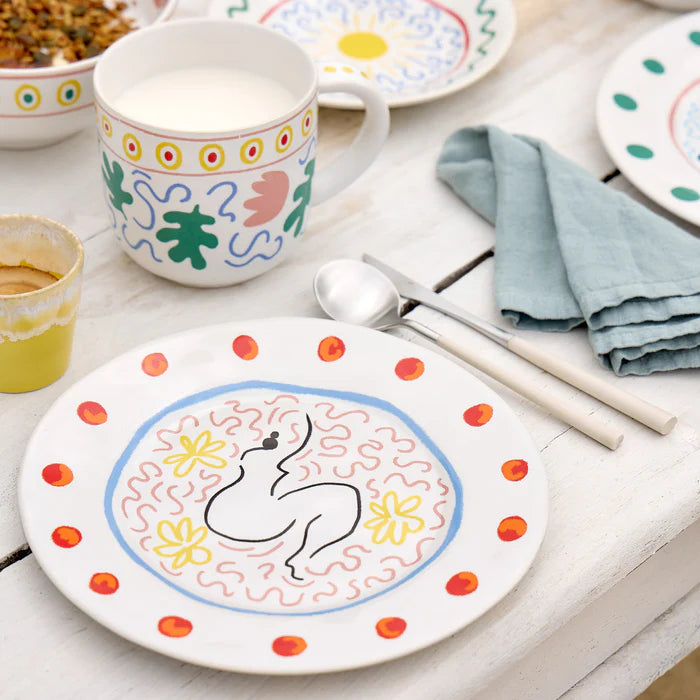 ASSIETTE DESSERT FEMME DE LAETITIA ROUGET - LA PETITE BOITE JAUNE