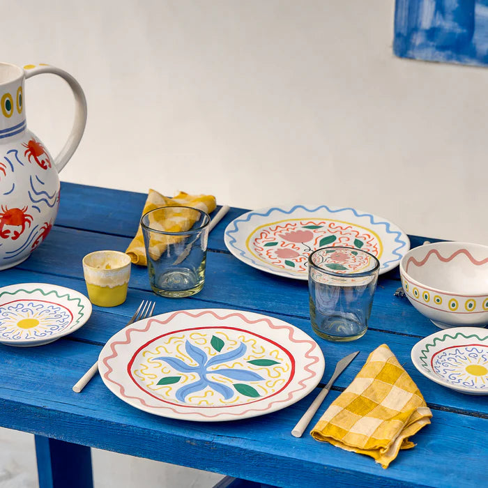 ASSIETTE PLATE ALGUE BLEUE DE LAETITIA ROUGET - LA PETITE BOITE JAUNE