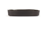 ASSIETTE OU PLAT CREUX EMAIL NOIR SERAX