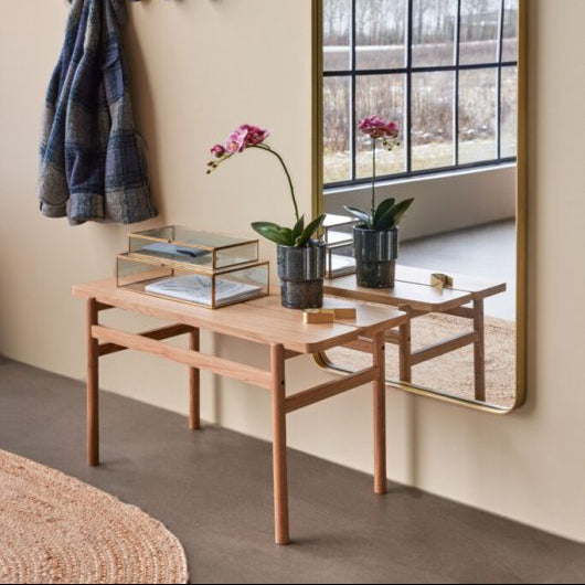 BANC DESIGN ALIGN DE HUBSCH EN CHENE - LA PETITE BOITE JAUNE