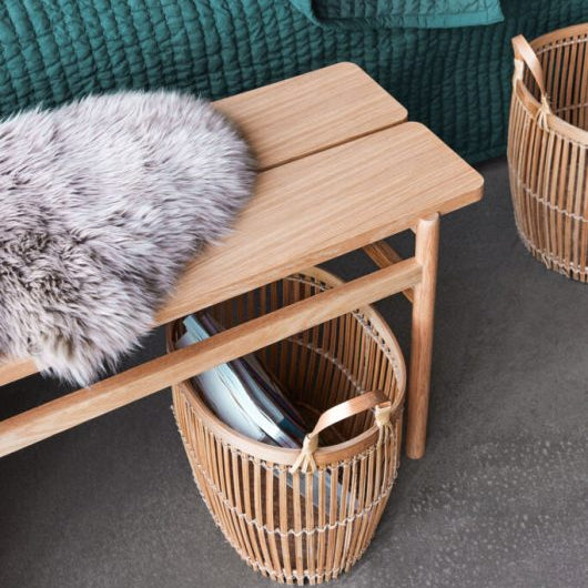 BANC DESIGN ALIGN DE HUBSCH EN CHENE - LA PETITE BOITE JAUNE