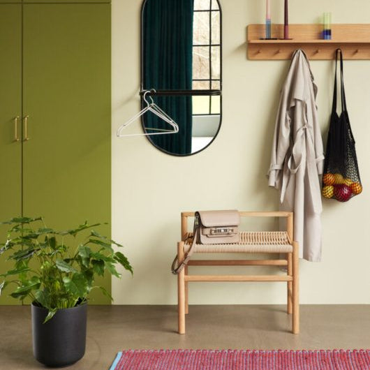 BANC EN BOIS DE CHENE ET CORDE DE HUBSCH - LA PETITE BOITE JAUNE