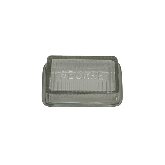 BEURRIER EN VERRE ESPRIT VINTAGE - LA PETITE BOITE JAUNE