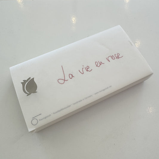 Bloc-notes décoratif sur un support de chêne avec un clou "Rose"