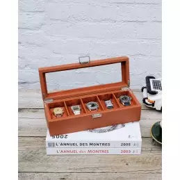Boite à montres 5 emplacements