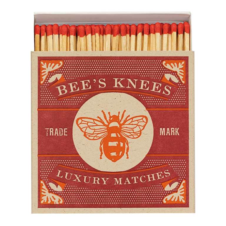 BOITE ALLUMETTES DECO CARREE ABEILLES ARCHIVIST -LA PETITE BOITE JAUNE