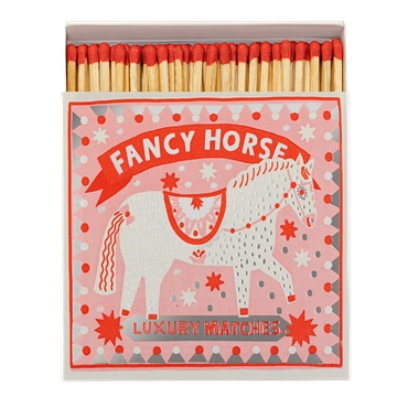 BOITE ALLUMETTES DECO CARREE CHEVAL FANTAISIE ARCHIVIST -LA PETITE BOITE JAUNE