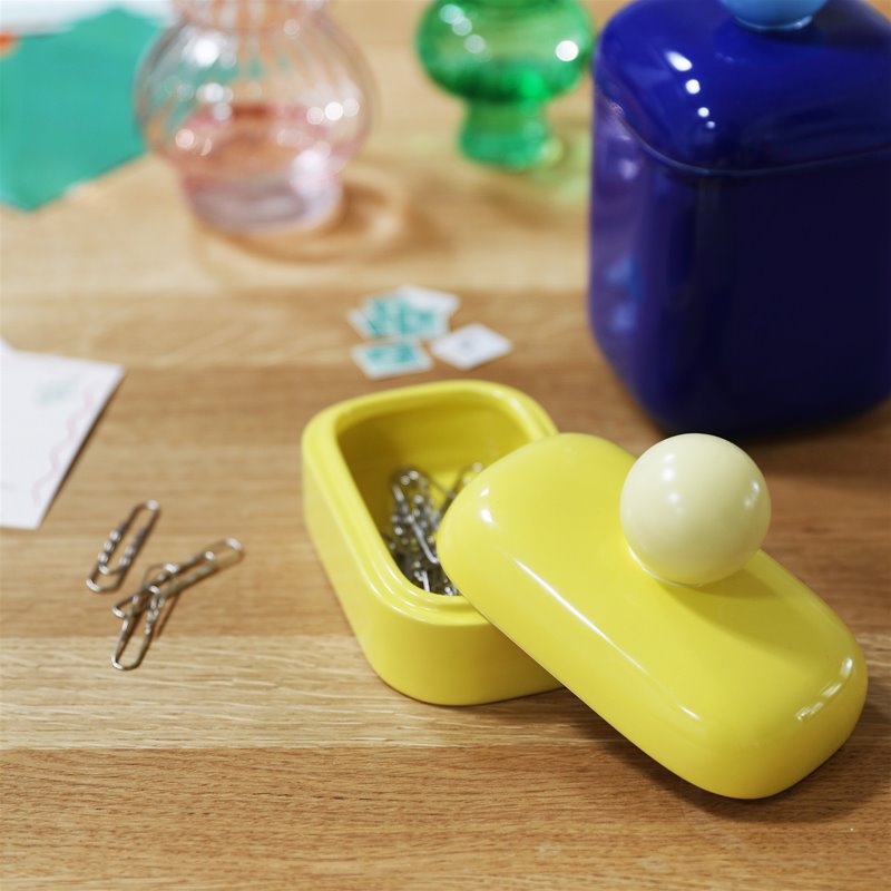 BOITE DE RANGEMENT JAUNE DE KLEVERING - LA PETITE BOITE JAUNE
