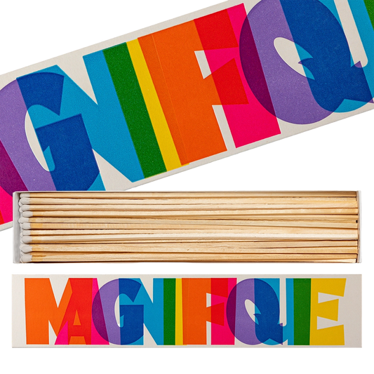 BOITE D ALLUMETTES EXTRA LONGUES LETTRAGE MAGNIFIQUE ARCHIVIST - LA PETITE BOITE JAUNE