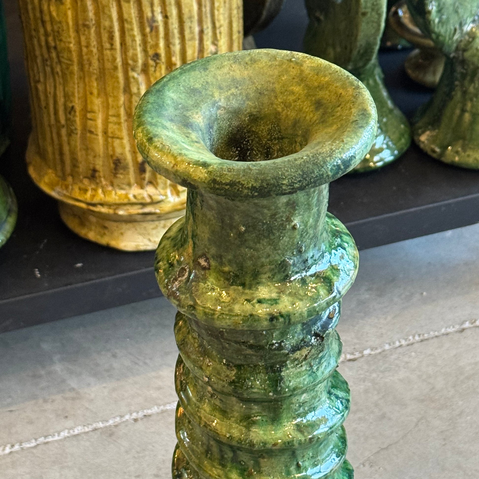 BOUGEOIR_EN_POTERIE_DE_TAMEGROUTE_STRIE_MOYEN-_LA_PETITE_BOITE_JAUNE